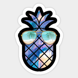 Pineapple Summer and Palm Trees Sticker